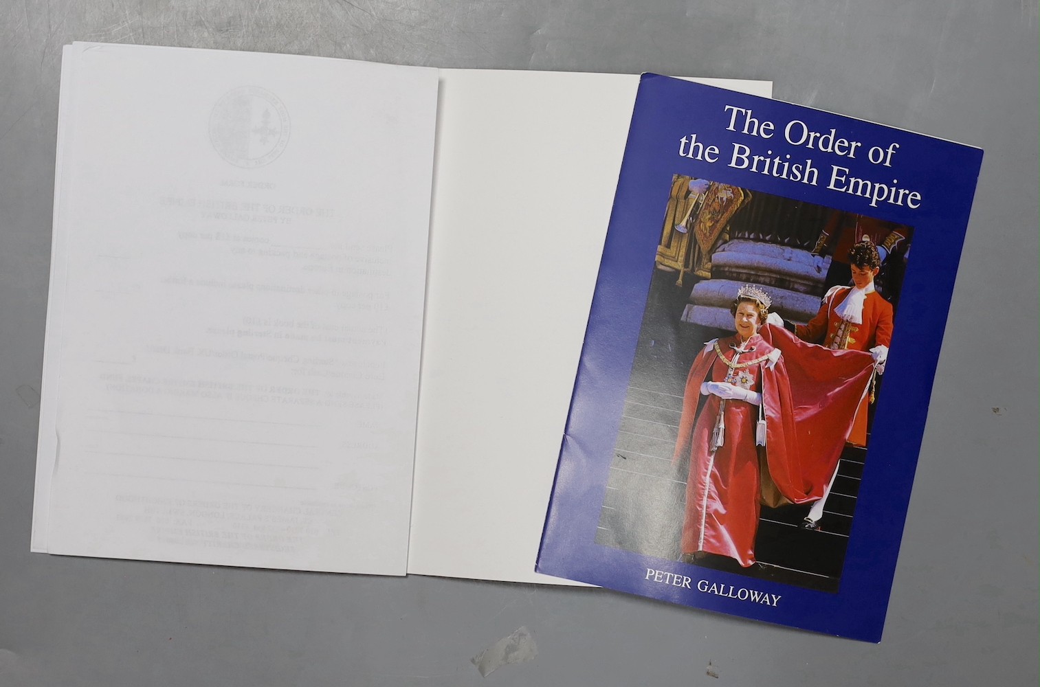 An MBE paper certificate and instructions